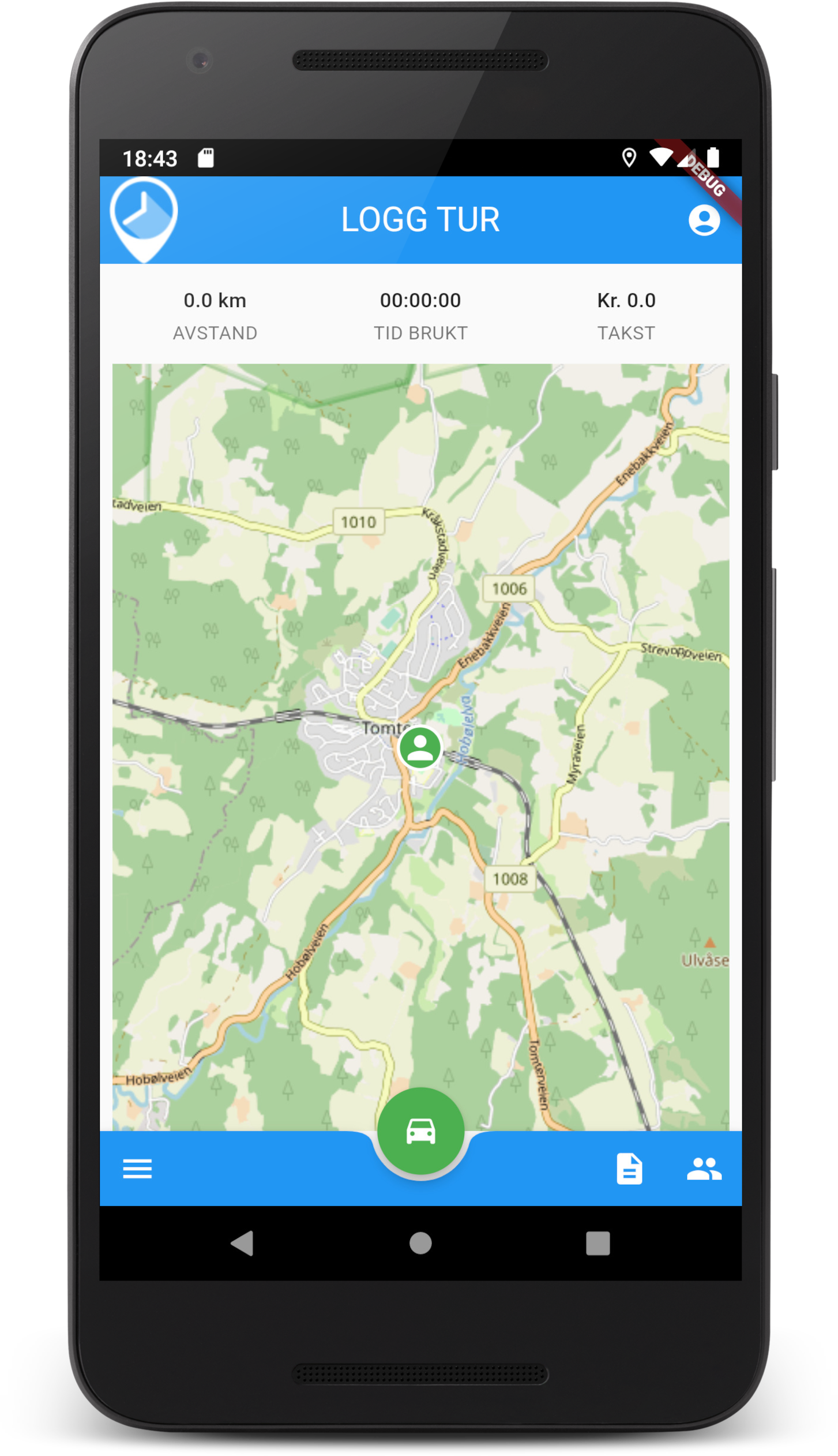 App for elektronisk kjørebok